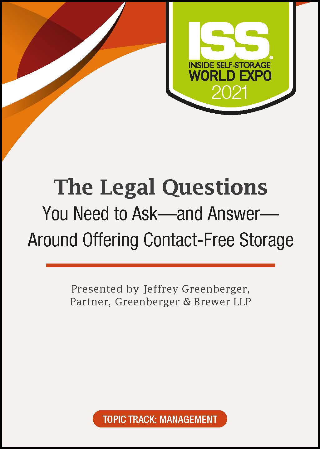 DVD - The Legal Questions You Need to Ask—and Answer—Around Offering Contact-Free Storage