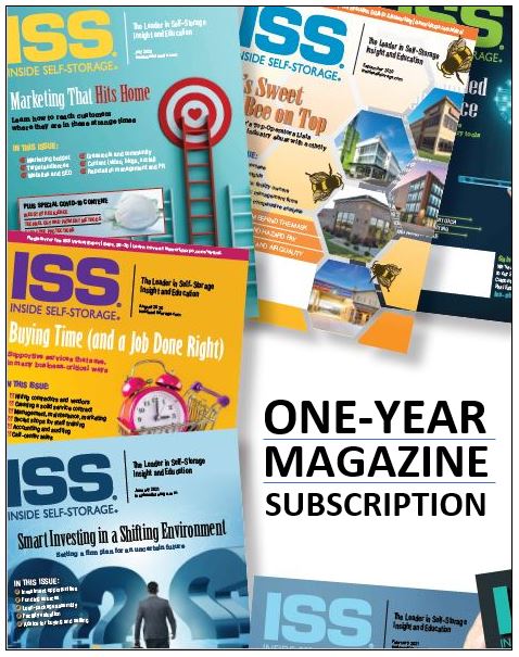 Inside Self-Storage Magazine 1-Year Subscription (12 issues)