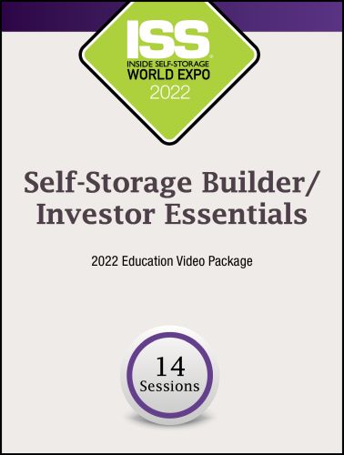 Video Pre-Order - Self-Storage Builder/Investor Essentials 2022 Education Video Package