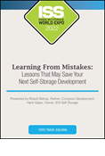 Video Pre-order - Learning From Mistakes: Lessons That May Save Your Next Self-Storage Development