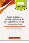 DVD - Sales Guidance for Non-Salespeople: How Any Self-Storage Manager Can Close More Deals